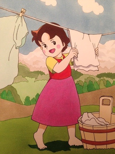 ציור קומיקס של היידי בת ההרים, אנימה ומנגה