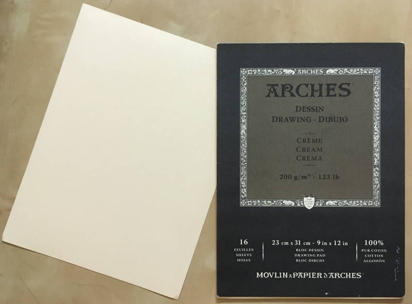 נייר Arches בצבע קרם