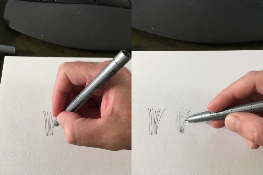 דרכים שונות לצייר בעזרת עט
