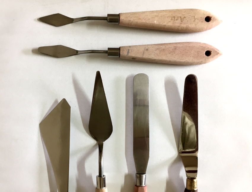 סכיני ציירים לערבוב צבעי שמן
