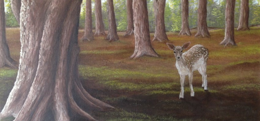 ציור שמן של עופר ביער