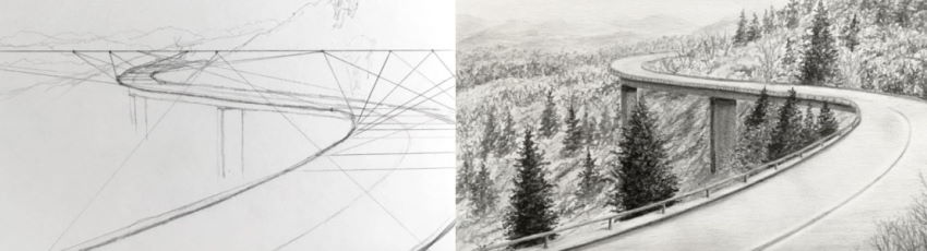 Perspective drawing example