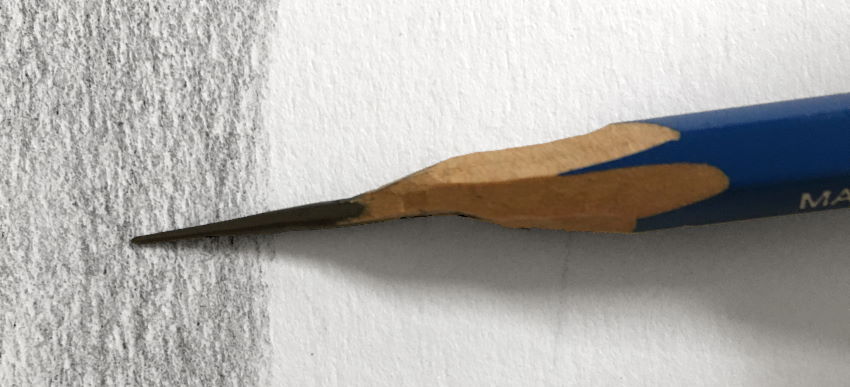 ציור של מרקם קיר בעזרת עיפרון
